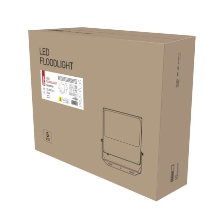 LED reflektor ASIMO 300 W, černý, neutrální bílá