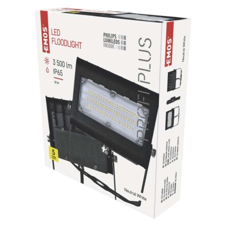 LED-Strahler PROFI PLUS schwarz, 30W neutralweiß
