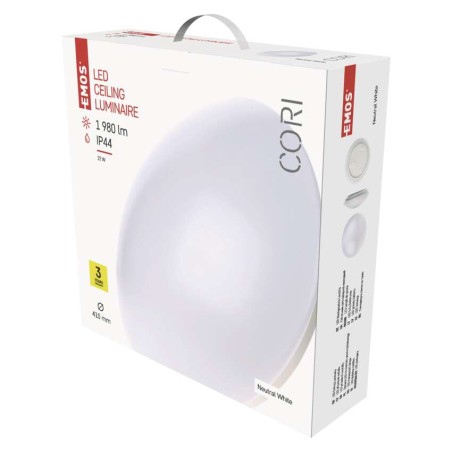 LED Deckenleuchte Cori, rund, weiss 22W neutr.w., IP44