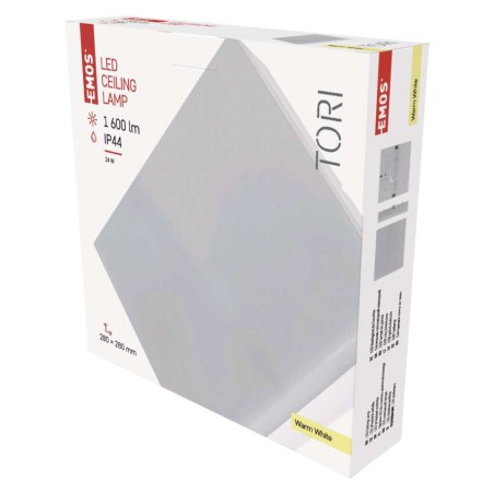 LED svetilo nadometno kvadratno 24W WW IP44