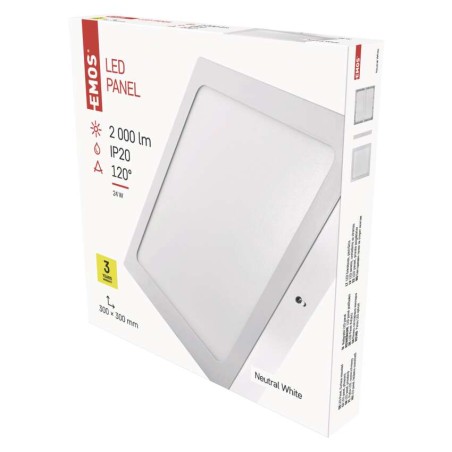 EMOS LED panel falon kívüli 24W 2000lm IP20 természetes fehér