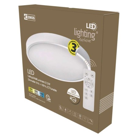 EMOS LED mennyezeti lámpa 21,5W dimm állítható színhőm.