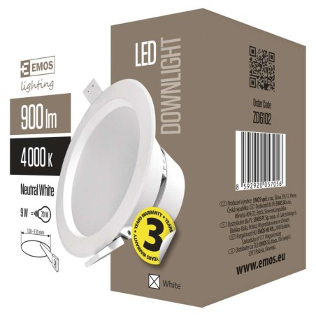LED downlight 9W neutralna biel