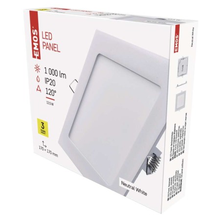 LED panel kvadratni 12,5W NW beli