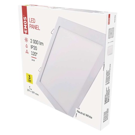 EMOS LED panel beépíthető 24W 2000lm IP20 természetes fehér