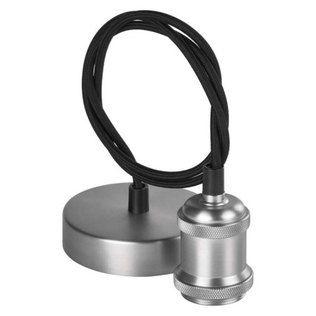 Závěsné objímkové svítidlo na žárovku E27, nikl