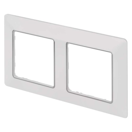 Legrand Valena Life rámeček dvojnásobný, bílá / chrom