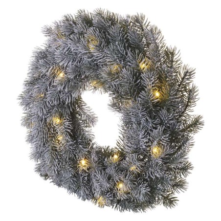 LED Deko – Adventskranz, 40 cm, 2x AA, Innen, warmweiss, Timer