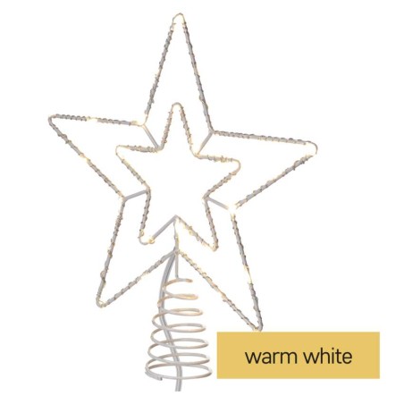 Standard LED verbindender Weihnachtsstern, 28,5 cm, Außen/Innen, warm-weiß