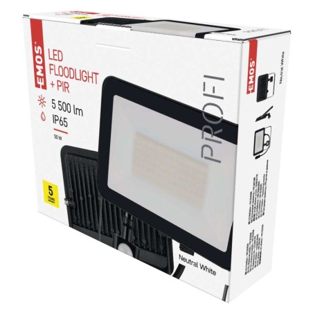LED Flutlicht PROFI mit Bewegungsmelder, 50W neutralweiss