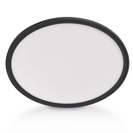 LED-Anbauleuchte FLORI rund, schwarz, 18W, neutralweiß