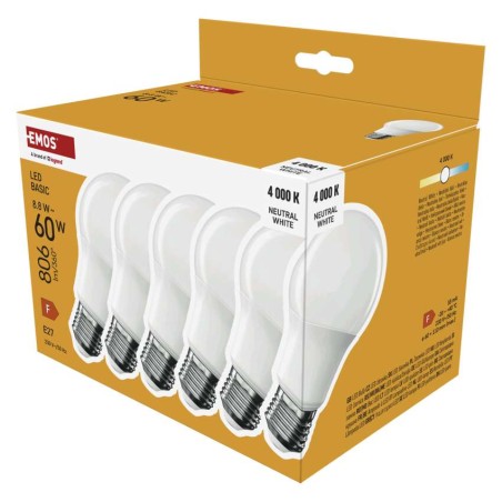 LED Lampe Basic A60 / E27 / 8,8 W (60 W) / 806 lm / Neutral Weiß
