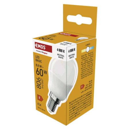 LED Lampe Basic MINI GLOBE E14 / 8,8 W (60 W) / 806 lm / NeutralWeiß