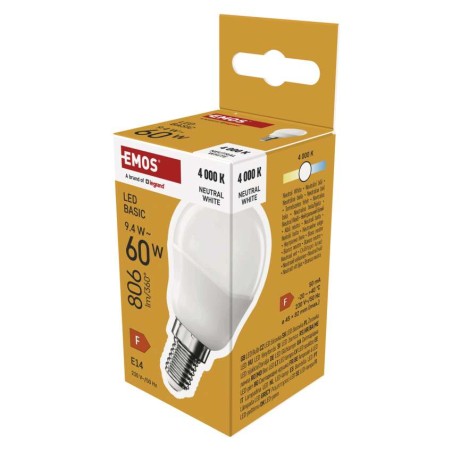 LED Lampe Basic Mini Globe / E14 / 9,4 W (60 W) / 806 lm / Neutral Weiß
