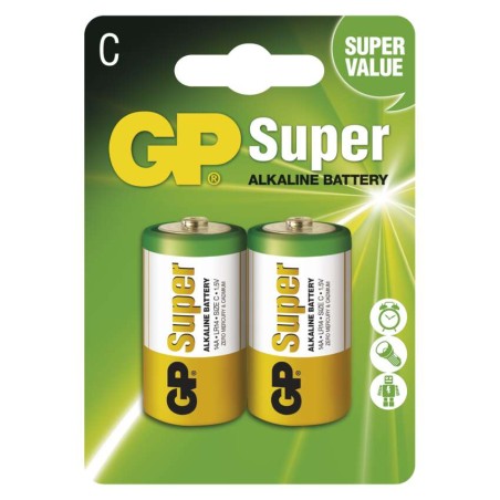 GP Super Alkáli elem LR14 (C) 2db/bliszter