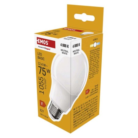 LED Lampe Basic A60 / E27 / 12,4 W (75 W) / 1055 lm / Neutral Weiß