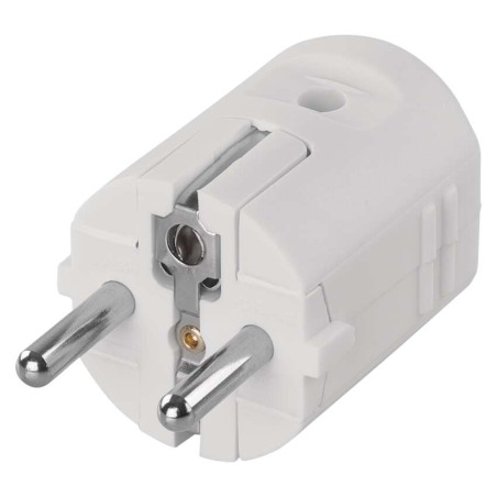 Stecker für Verlängerungskabel, weiss