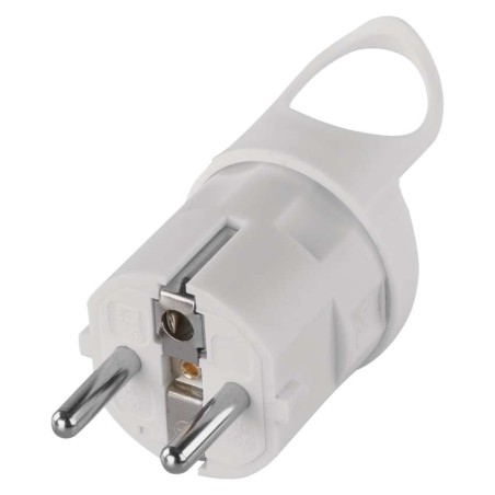 Stecker für Verlängerungskabel, weiss
