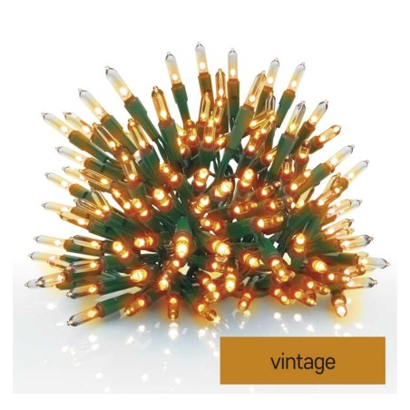 LED Weihnachtliche Lichterkette – traditionell, 17,85 m, Außen und Innen, Vintage