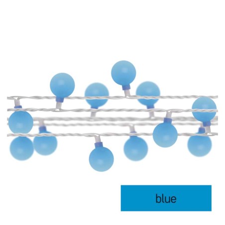 LED Cherry Lichterkette – Kugeln 2,5 cm, 4 m, Außen und Innen, blau, Timer