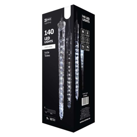 LED dekoracija - girlanda, 10x ledena sveča, CW