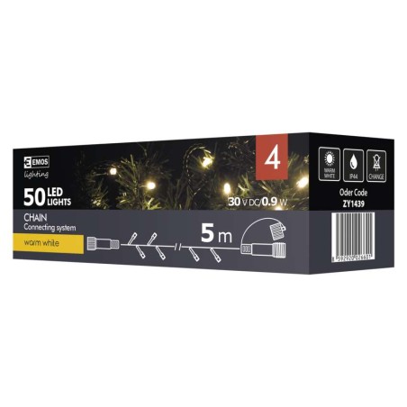 Povezovalni niz 50 LED, 5 m, topla bela
