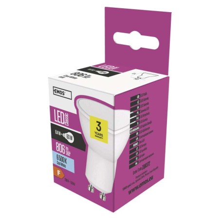 LED izzó Classic MR16 / GU10 / 8,4 W (60 W) / 806 lm / hideg fehér