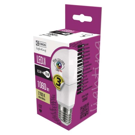 LED žárovka Classic A60 12,5W E27 teplá bílá Ra96