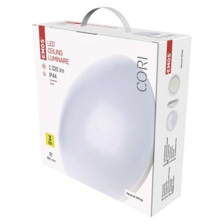 LED svetilo nadometno CORI, okroglo, 12W, IP44, nevtralno bela