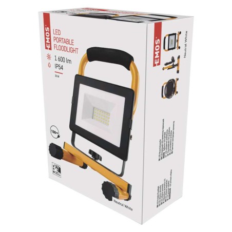 LED reflektor přenosný, 20W neutrální bílá