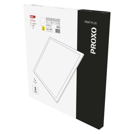 LED panel PROXO 60×60, kvadratni, vgradni, bel, 33 W, IP20, nevtralno bela UGR
