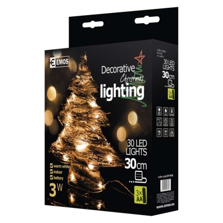 LED vánoční dekorace - stromek, IP20, teplá bílá