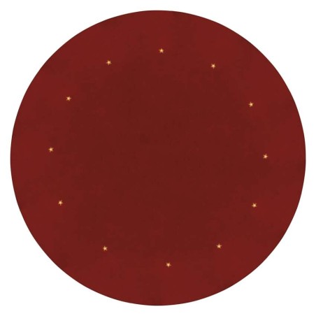 LED podložka pod vánoční strom, červená, 1m, časovač