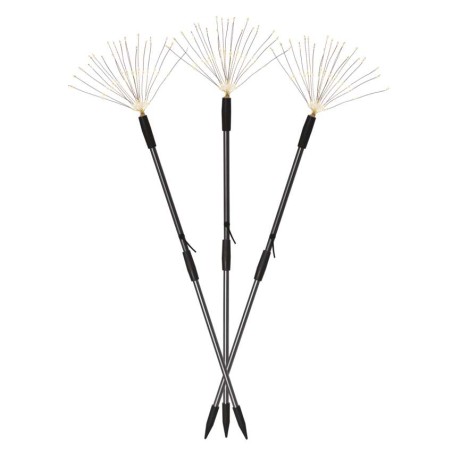 LED dekorace – zapichovací svítící větvičky, venkovní i vnitřní, teplá bílá, časovač