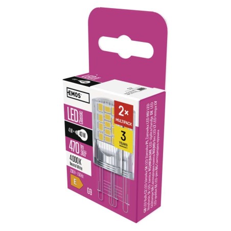 Żarówka LED Classic JC / G9 / 4 W (40 W) / 470 lm / neutralna biel