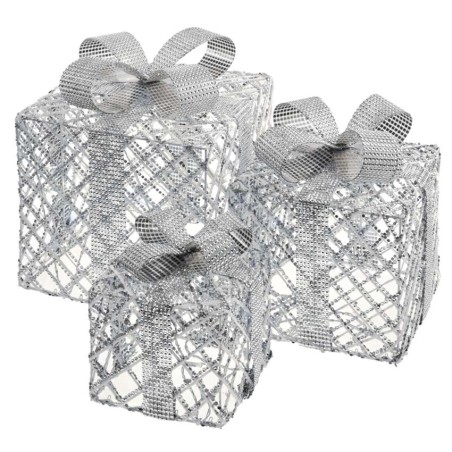 LED Geschenkpakete, 3 Größen, Innen, Kaltweiß, Timer