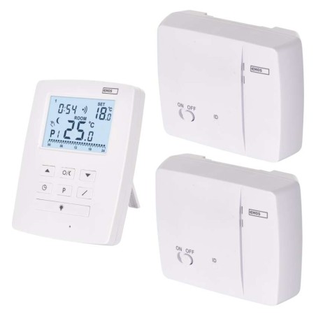OpenTherm Raumthermostat P5611OT.2R mit 2 Empfängern, programmierbar, kabellos