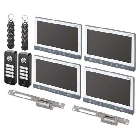 EMOS Video kautelefon készlet beltéri egység, kameraegység, ajtózár 