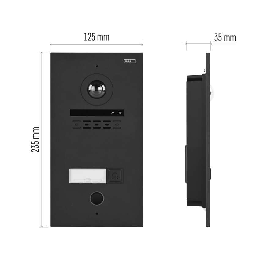 Kamerová jednotka GoSmart IP-880A 2WIRE osadená na stene