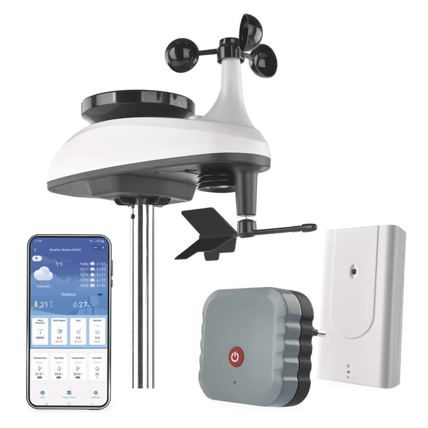 Profesionální Wi-Fi meteostanice EMOS GoSmart E6000 pro aplikaci – produktová prezentace