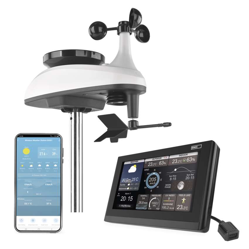 Profesionální Wi-Fi meteostanice EMOS GoSmart E6001 s displejem – produktová prezentace