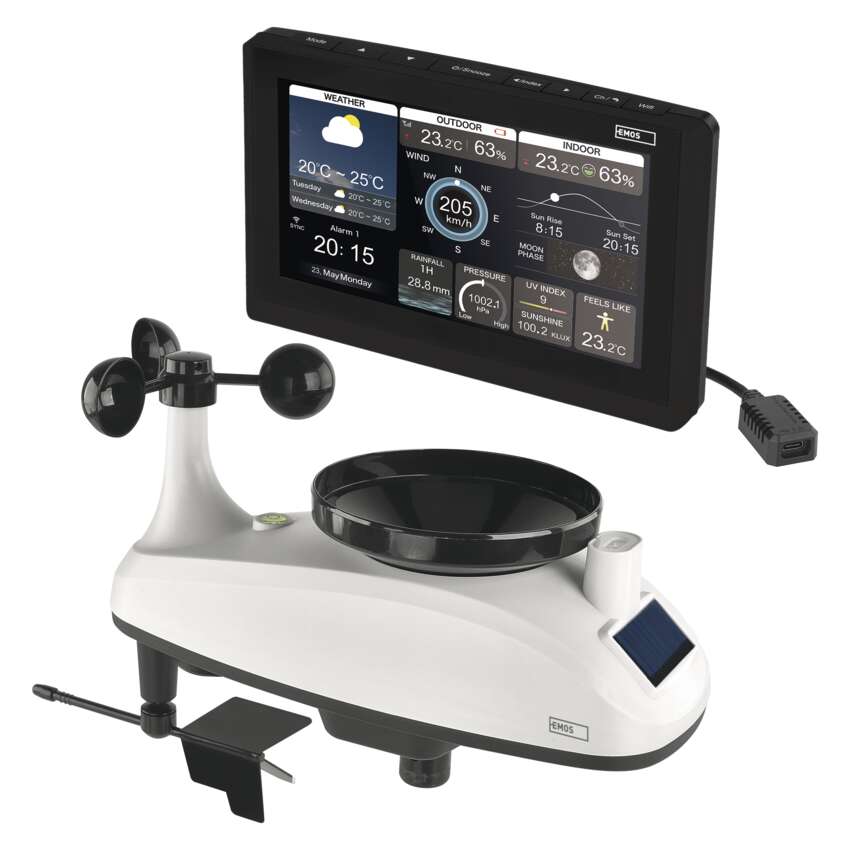 Profesionální Wi-Fi meteostanice EMOS GoSmart E6001 s displejem – produktová prezentace