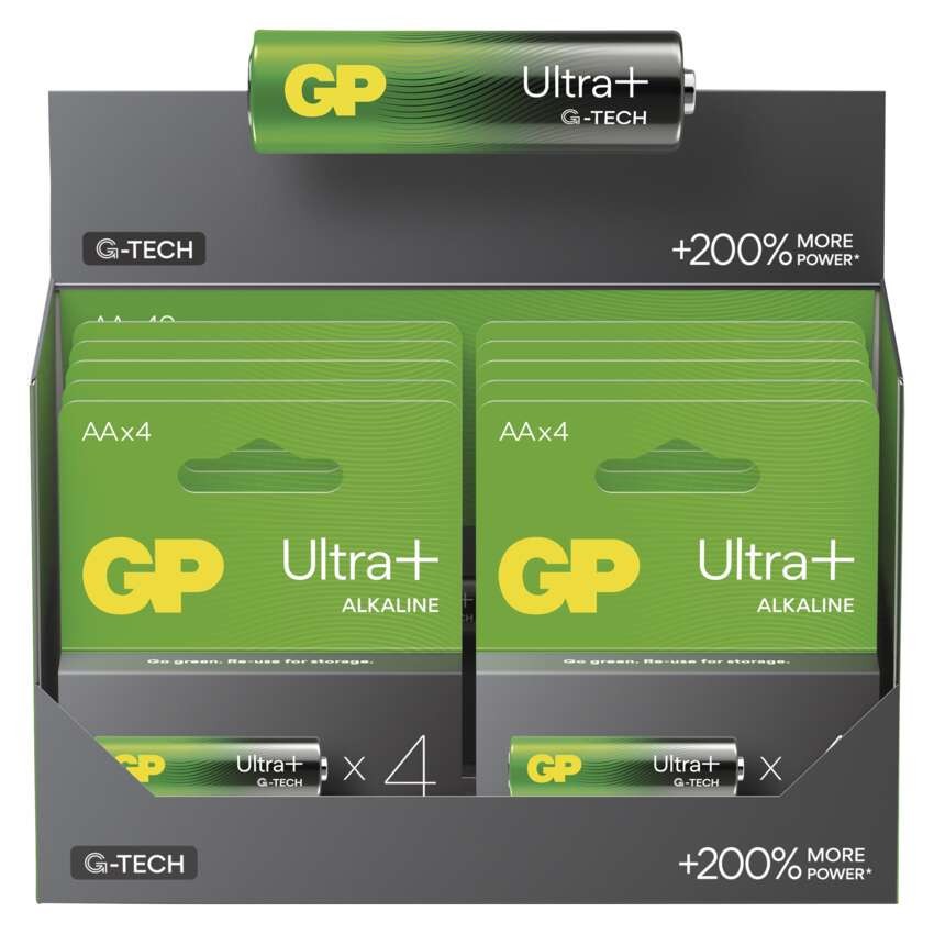 Alkalická batéria GP Ultra Plus LR6 (AA), 4 ks