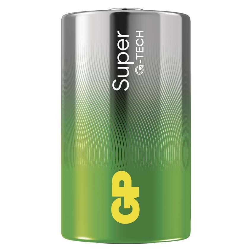 Alkalická batéria GP Super LR20 (D), 4 ks fólia
