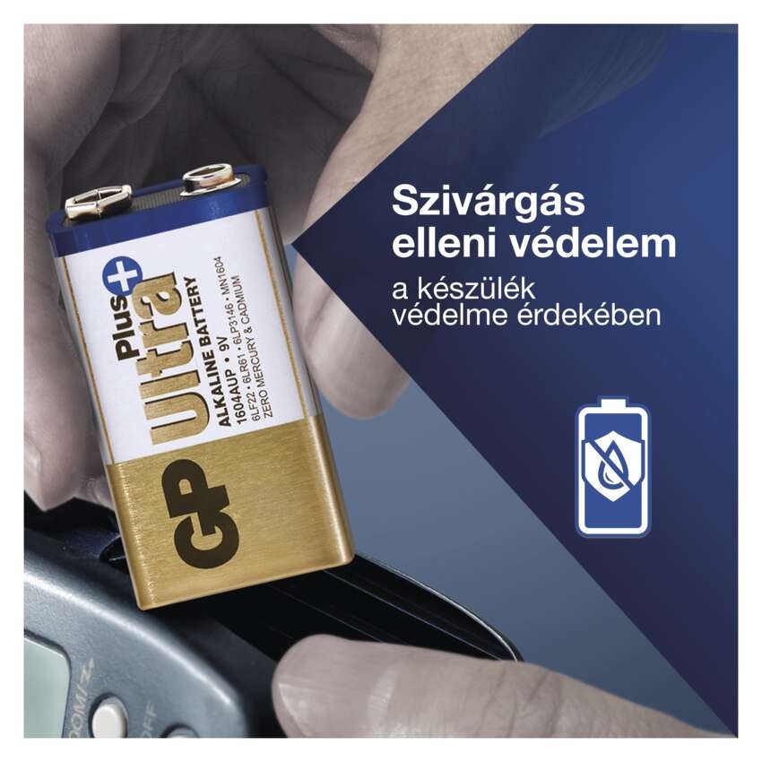 GP Ultra Plus Alkáli elem 9V 1db/bliszter