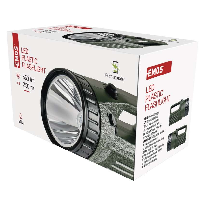 Latarka ładowalna 3810 LED 10W, 330 lm, SLA 4000mAh