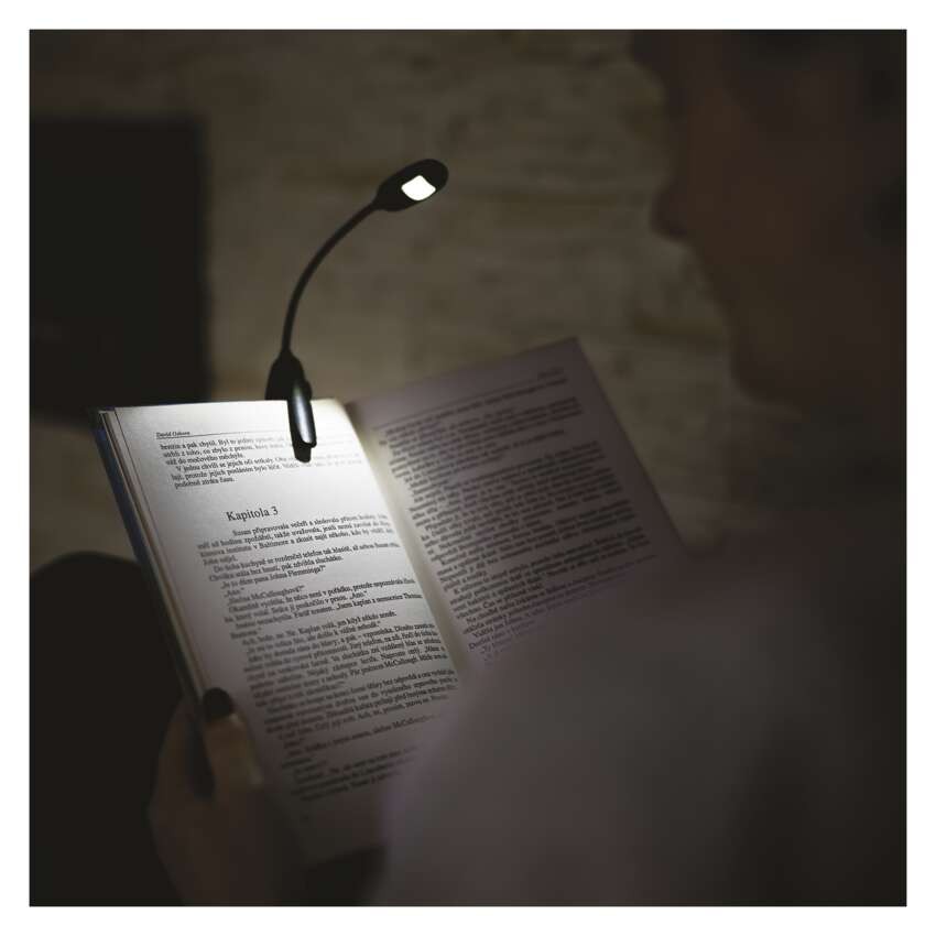 EMOS LED olvasólámpa csiptethető 10lm