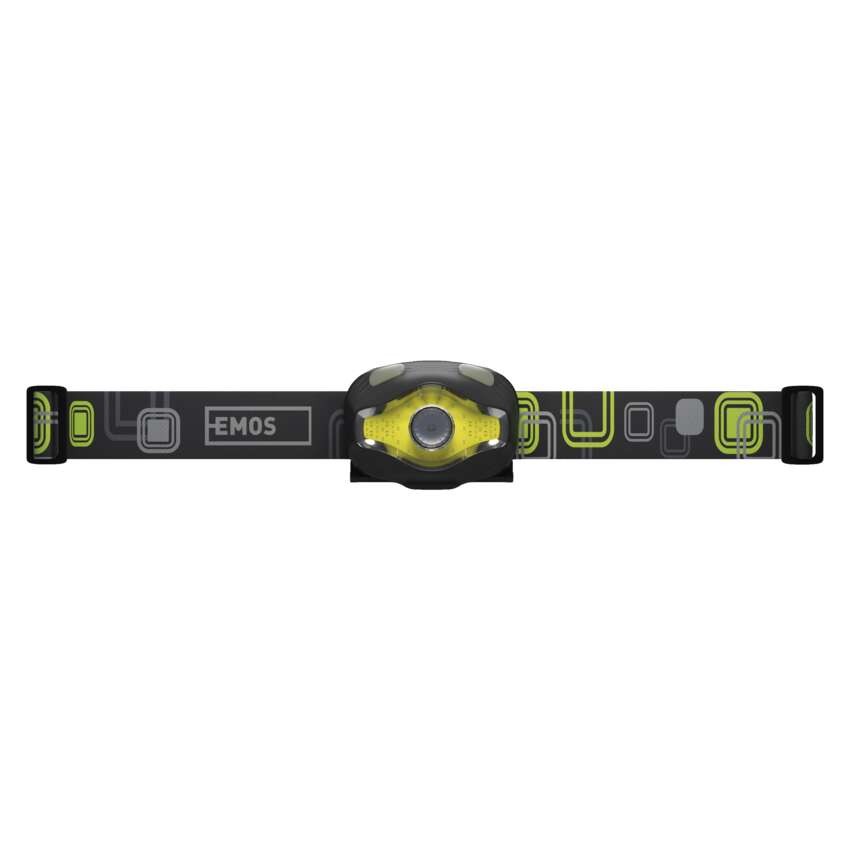 COB LED + LED galvos žibintas P3536, 220 lm, 100 m, 3x AAA
