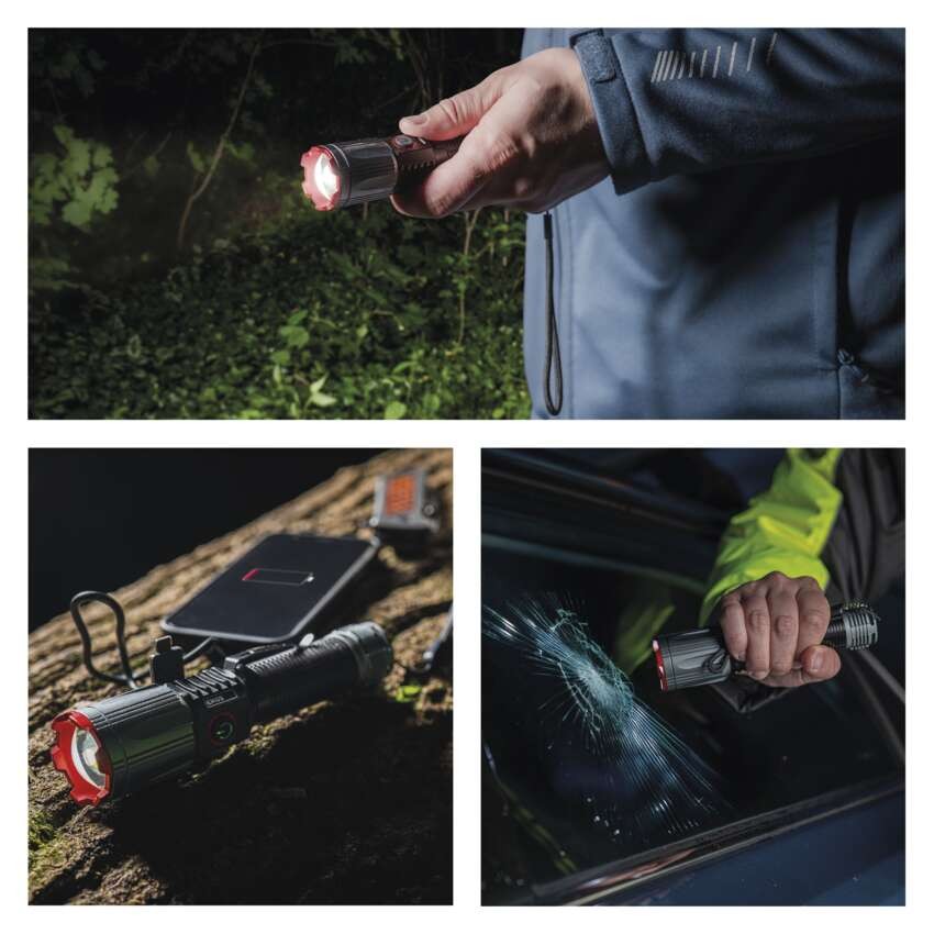 EMOS LED tölthető fém zseblámpa 1200 lm, 2200 mAh