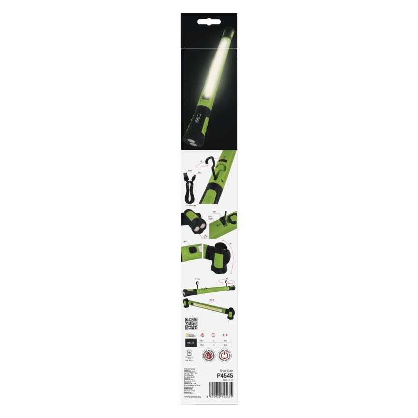 Nabíjacie prac. svietidlo COB LED P4545, 1000 lm, 2600 mAh